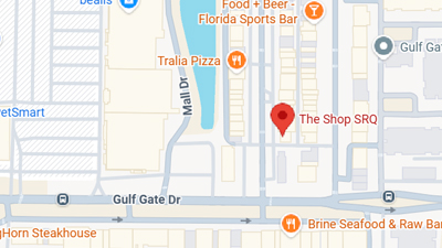 Location map, The Shop SRQ in Gulf Gate at 6625 Gateway Avenue, Sarasota, FL